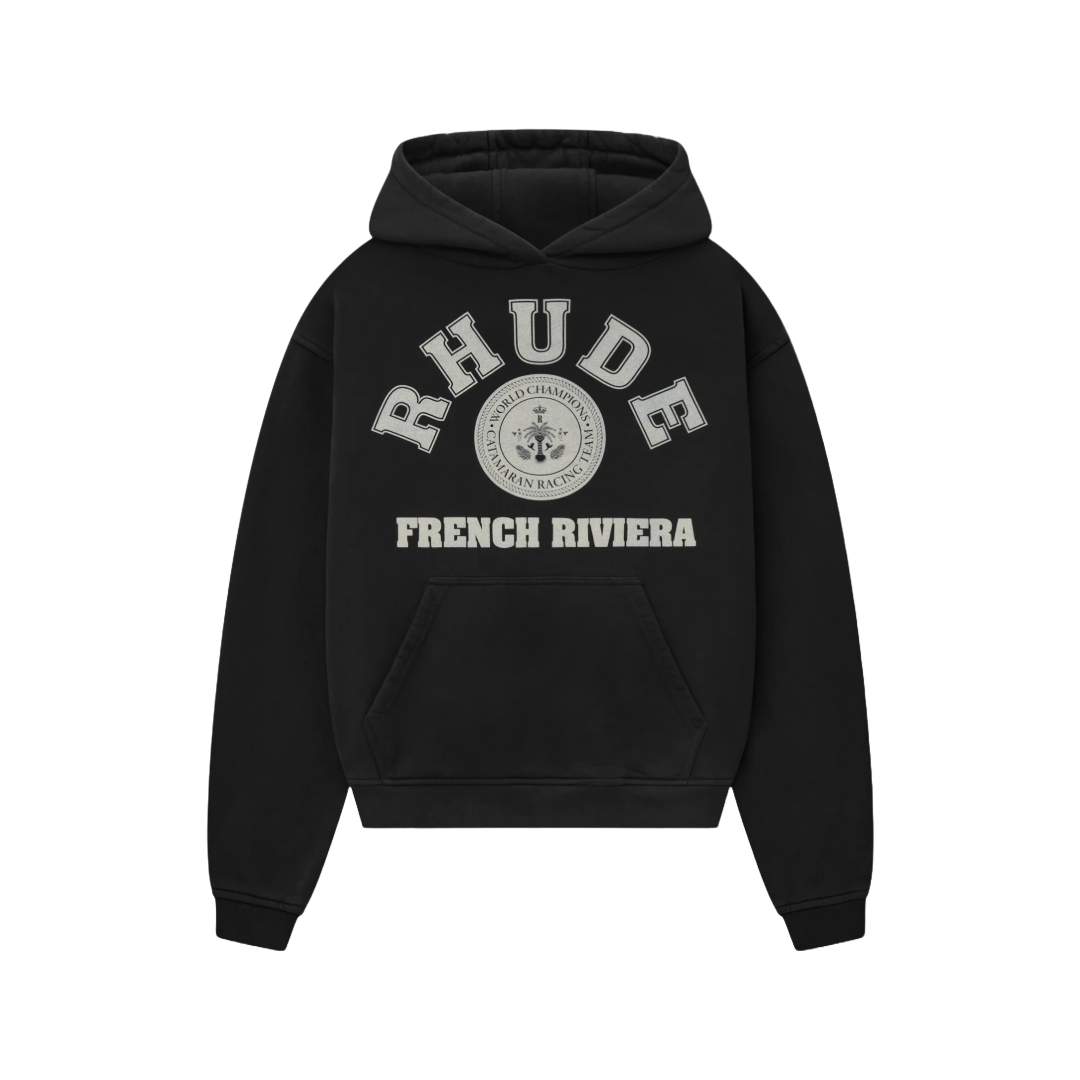 FRENCH RIVIERA HOODIE BLACK