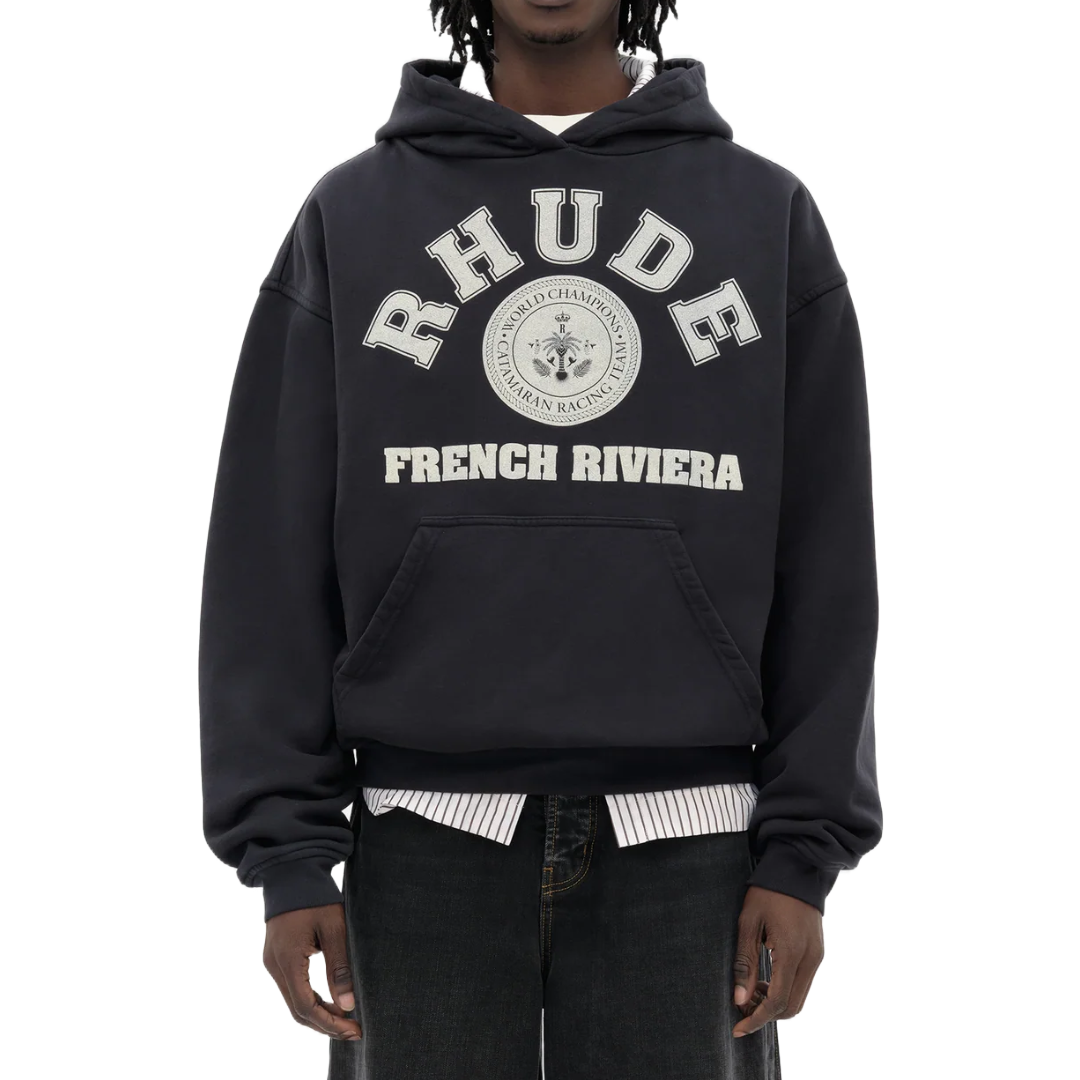 FRENCH RIVIERA HOODIE BLACK