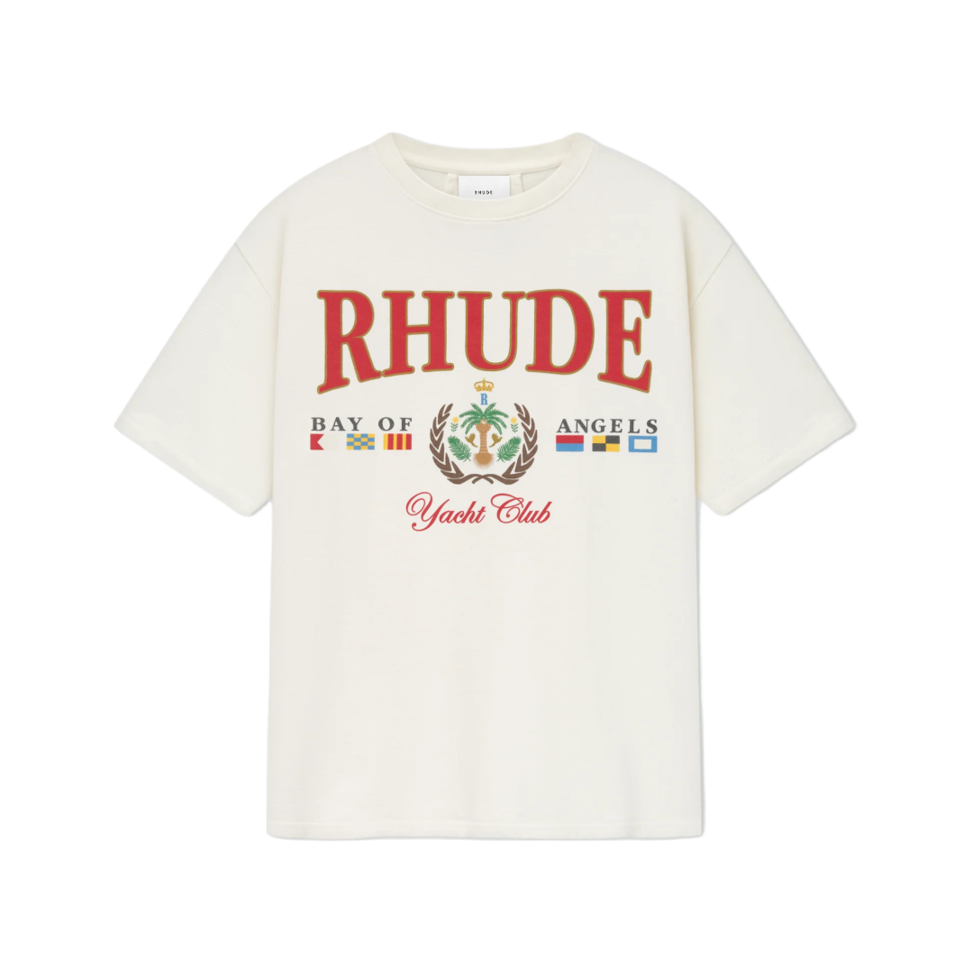 RHUDE BAY OF ANGELS YACHT TEE WHITE