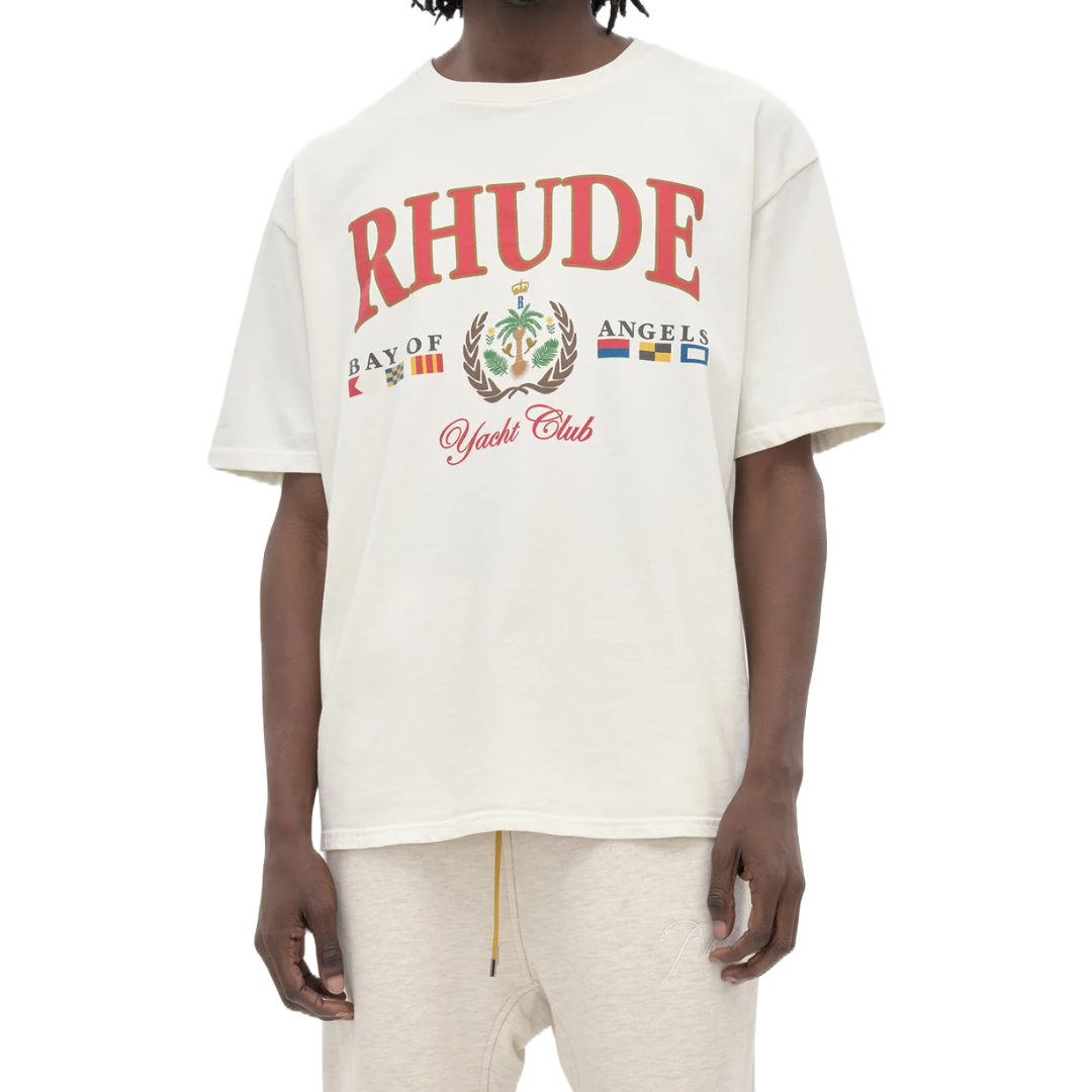 RHUDE BAY OF ANGELS YACHT TEE WHITE