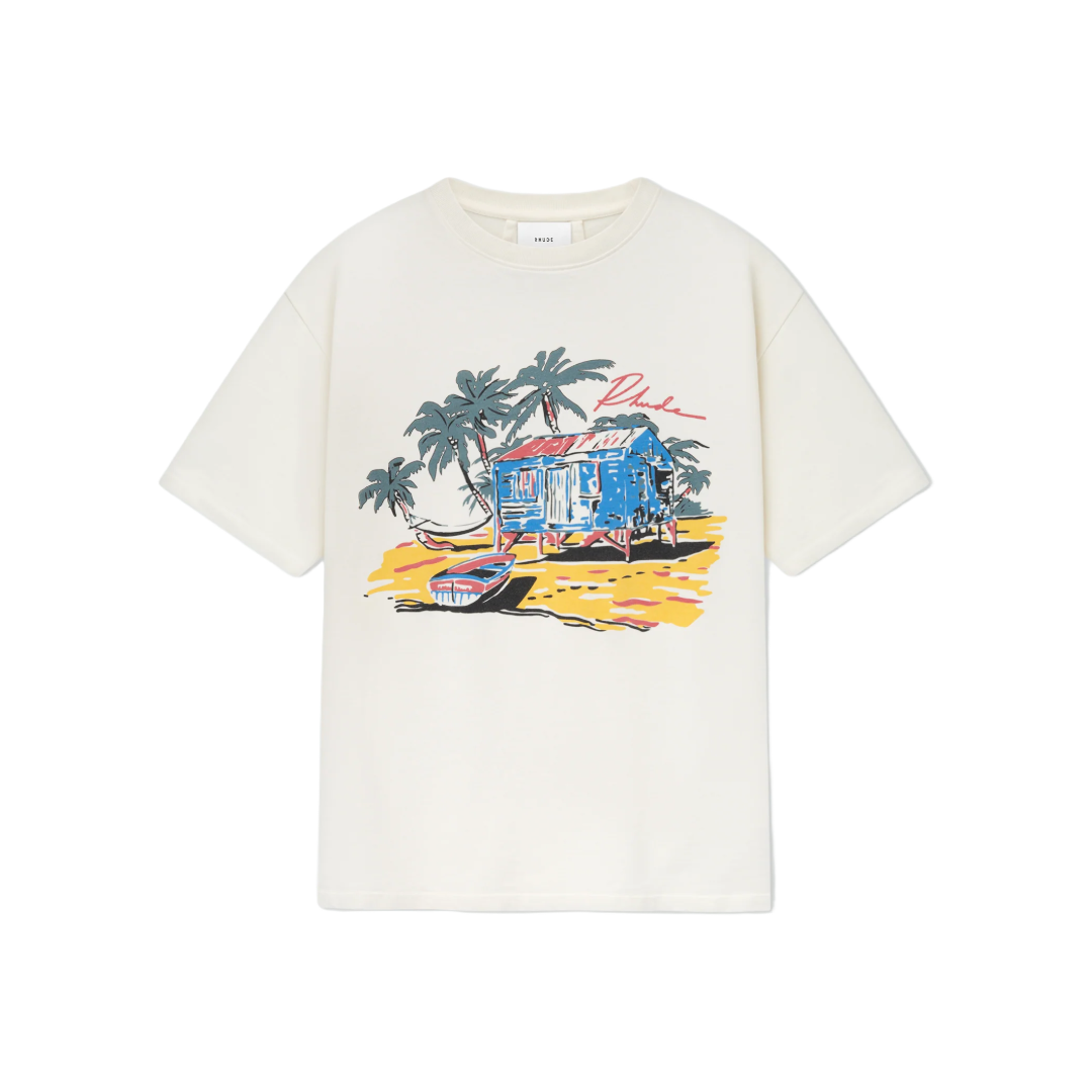 RHUDE BEACH SIDE TEE WHITE