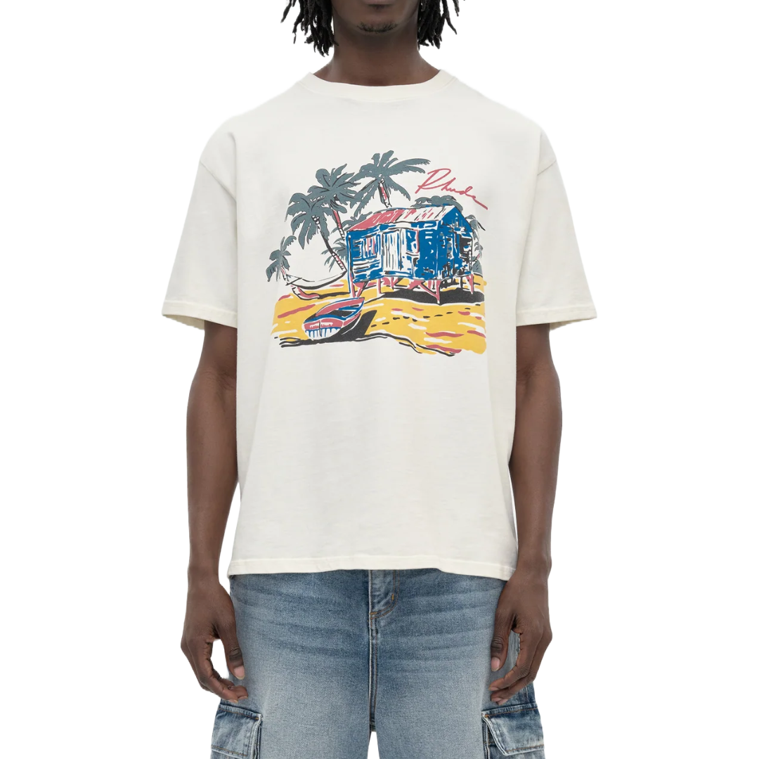 RHUDE BEACH SIDE TEE WHITE