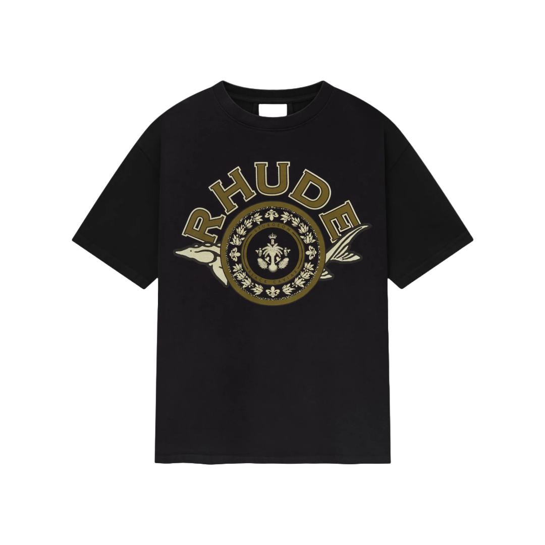 RHUDE BLACK CAVIAR TEE