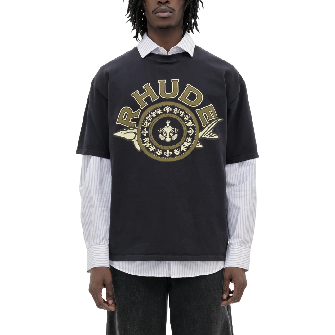 RHUDE BLACK CAVIAR TEE