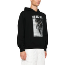 STATUE PRINT COTTON SWEATSHIRT BLACK