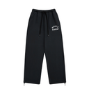MIRACLE ACADEMY WIDE SWEATPANTS IN BLACK SUNFADE