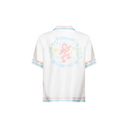 DANCE JOY SHORT SLEEVE SILK SHIRT