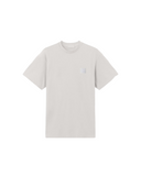 DUST GREY SLIM FIT T-SHIRT WITH TONAL COMPASS PATCH