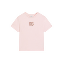 JERSEY T-SHIRT WITH DG EMBROIDERY AND RHINESTONES