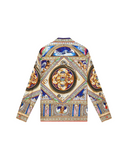 PLAFOND ORNE DE MUSIQUE LONG SLEEVE SILK SHIRT