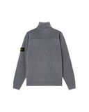 LOOSE-FIT ZIPPER-UP SWEATER WITH RAGLAN SLEEVES