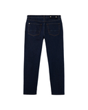J100007 STRETCH INDIGO DENIM-RINSED