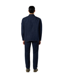 J100007 STRETCH INDIGO DENIM-RINSED