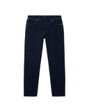 J100007 STRETCH INDIGO DENIM-RINSED