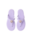 ALIA RUBBER FLAT SANDALS