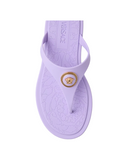 ALIA RUBBER FLAT SANDALS