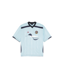 MARTINE ROSE FOOTBALL TOP LIGHT BLUE