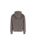 MARTINE ROSE CLASSIC LOGO HOODIE BROWN WASHED