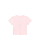 DOLCE & GABBANA KIDS T-SHIRT WITH LEOPARD & BOW PINK