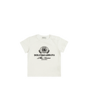DOLCE & GABBANA KIDS T-SHIRT WITH LOGO WHITE