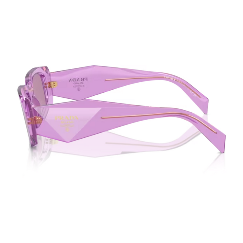 PRADA SYMBOLE SUNGLASSES 0PR 17WS TRANSPARENT/DARD VIOLET