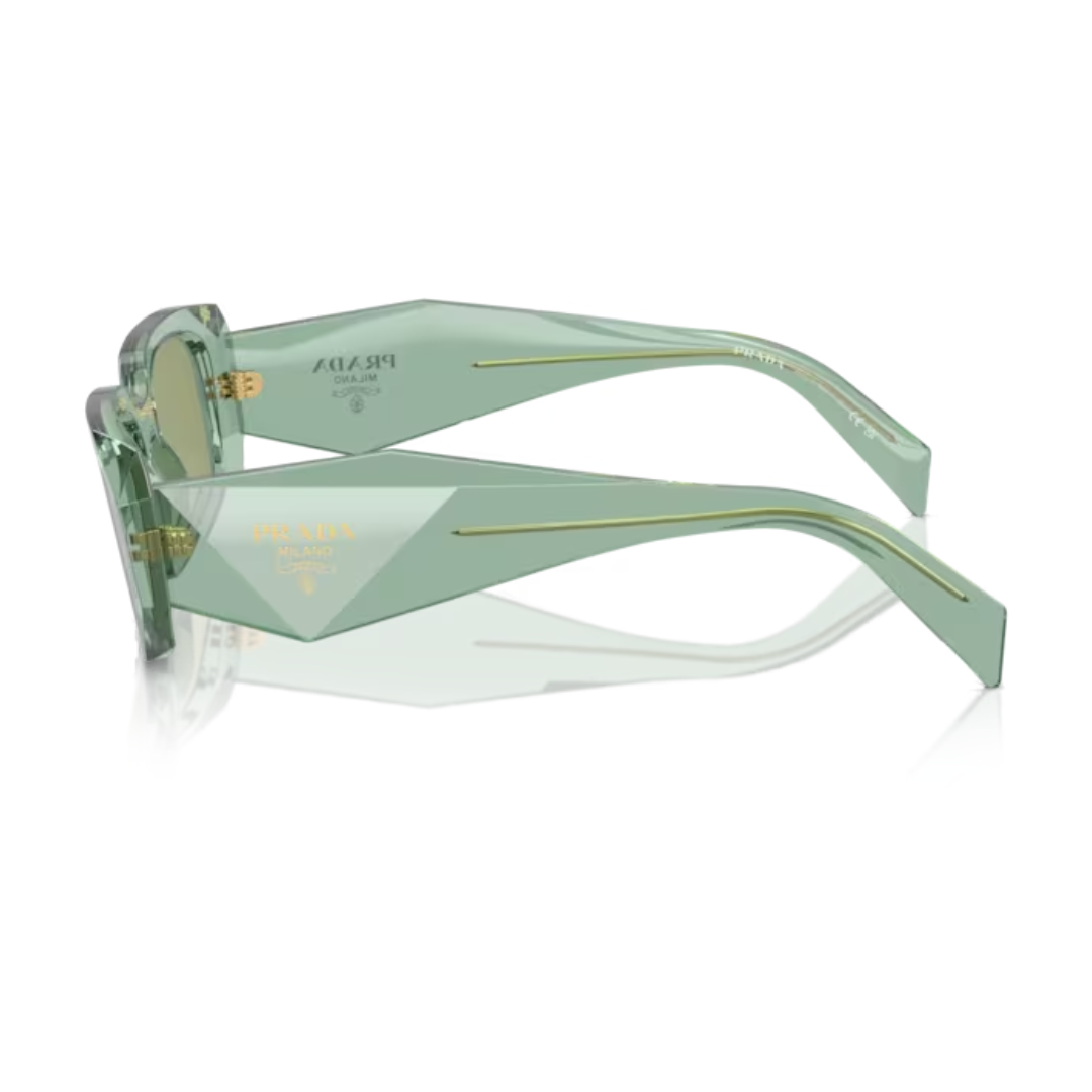 PRADA SYMBOLE SUNGLASSES 0PR 17WS TRANSPARENT/GREEN