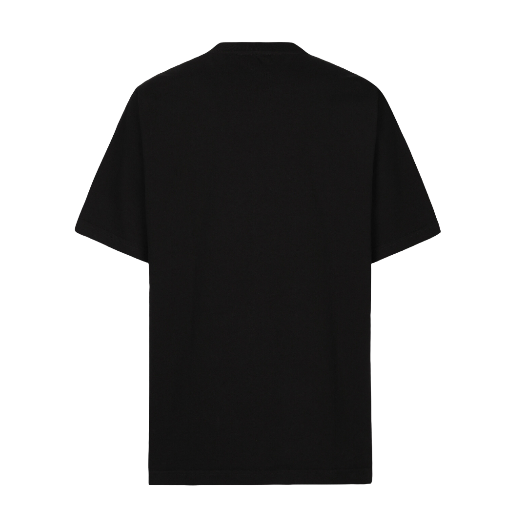 COTTON T-SHIRT WITH DOLCE&GABBANA LOGO BLACK