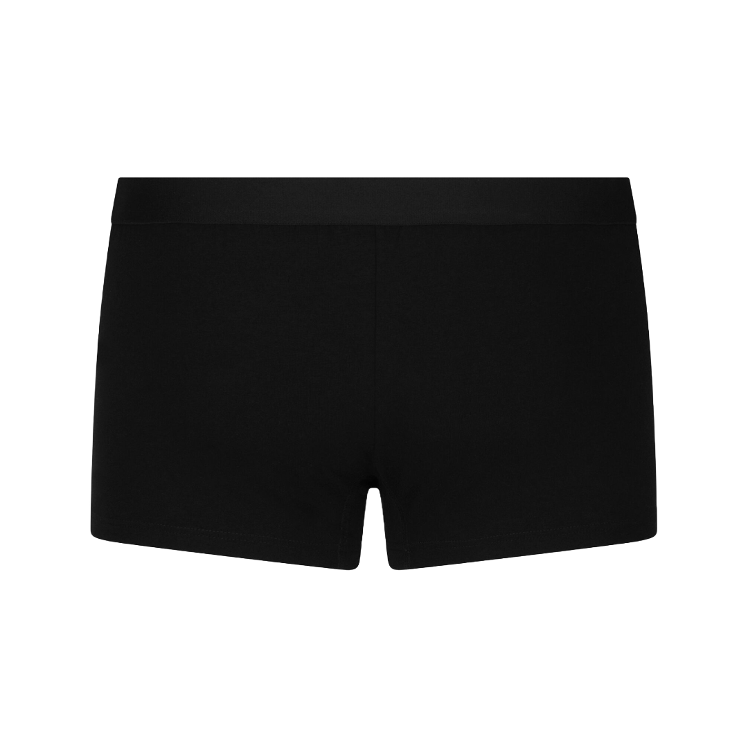 TWO-WAY-STRETCH JERSEY REGULAR-FIT BOXERS WITH EMBLEM BLACK