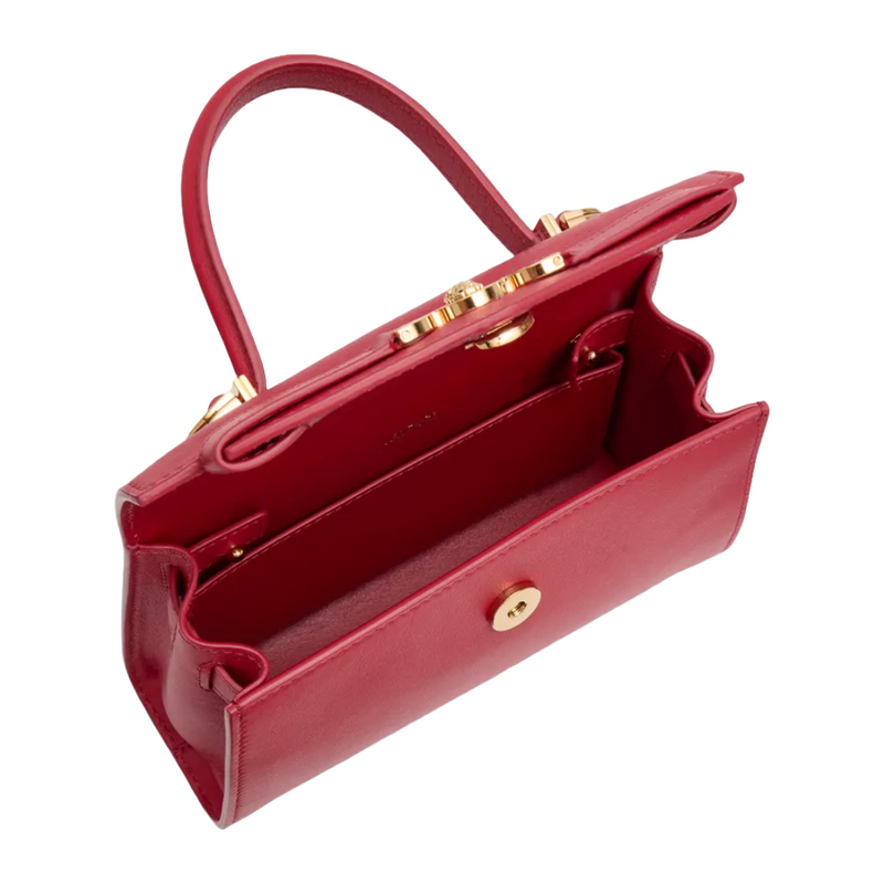 MEDUSA '95 SMALL HANDBAG LIPSTICK RED/GOLD