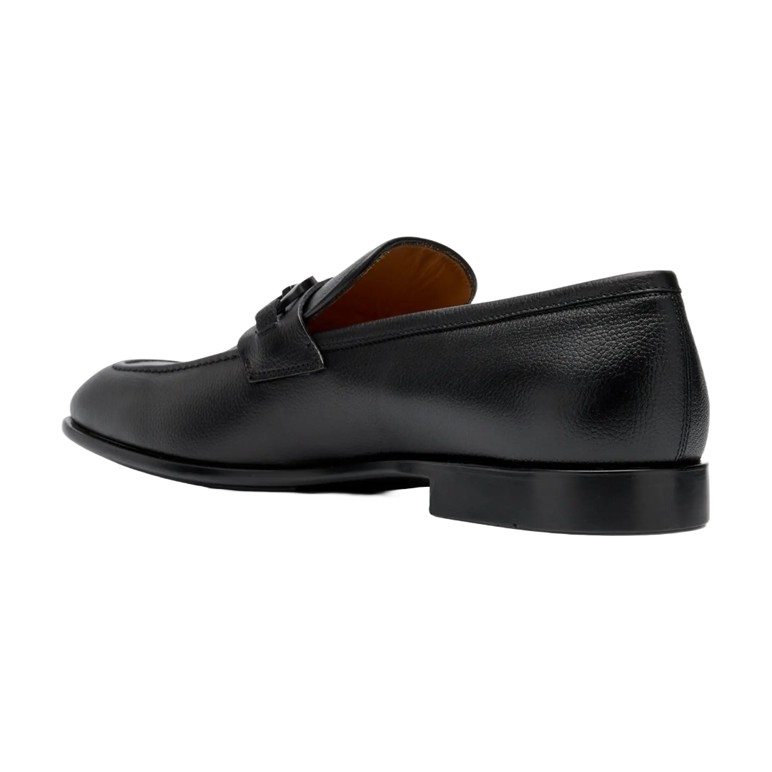 FOSTER LEATHER GANCINI BIT LOAFERS BLACK