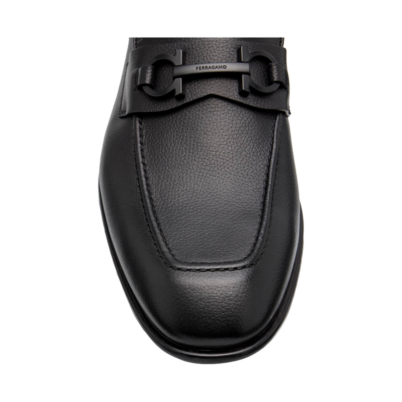 FOSTER LEATHER GANCINI BIT LOAFERS BLACK