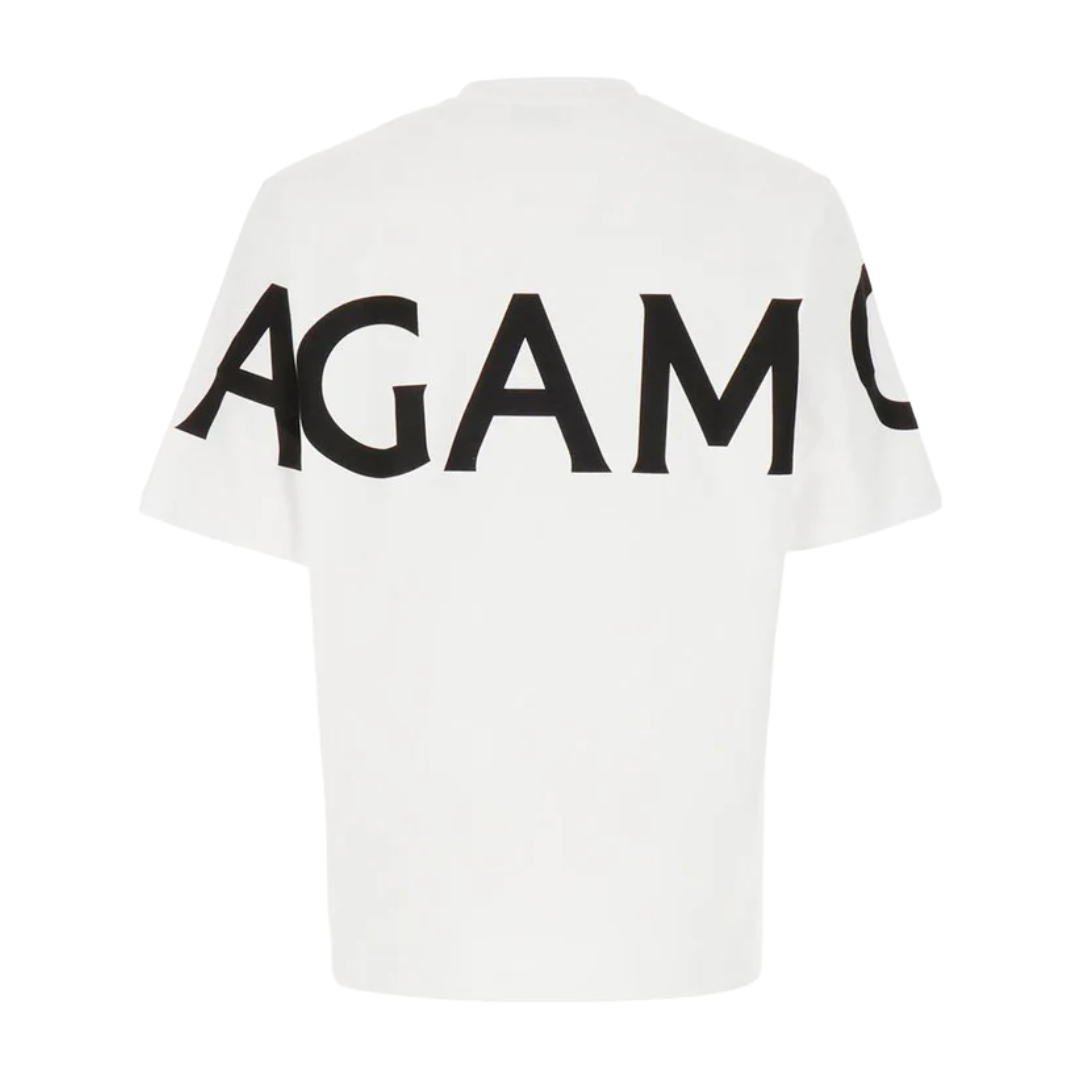 SHORT SLEEVED T-SHIRT WITH GRAPHIC LOGO WHITE /BLACK