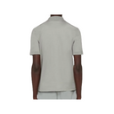 POLO WITH ZIP COLLAR GREY