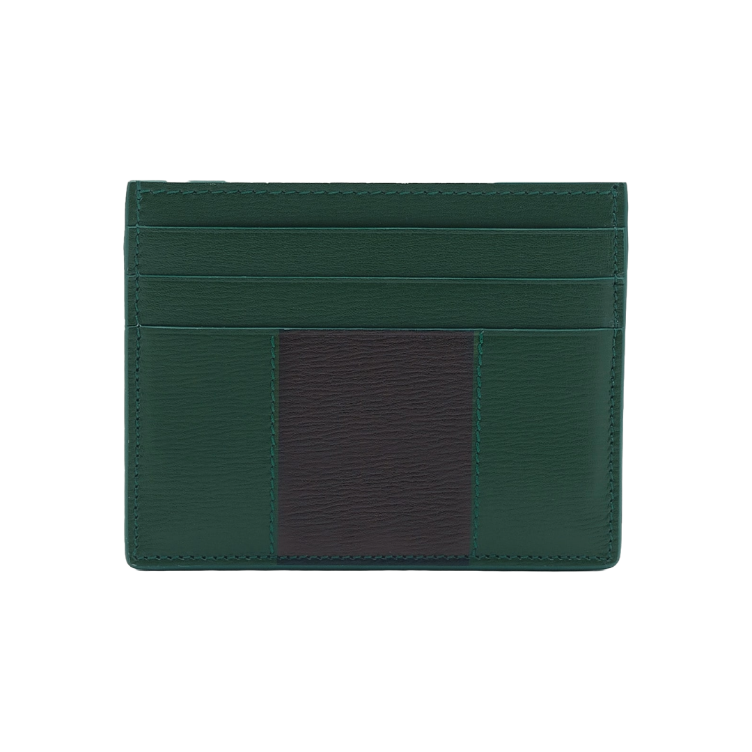 BICOLOR CREDIT CARD HOLDER FOREST GREEN/BLACK