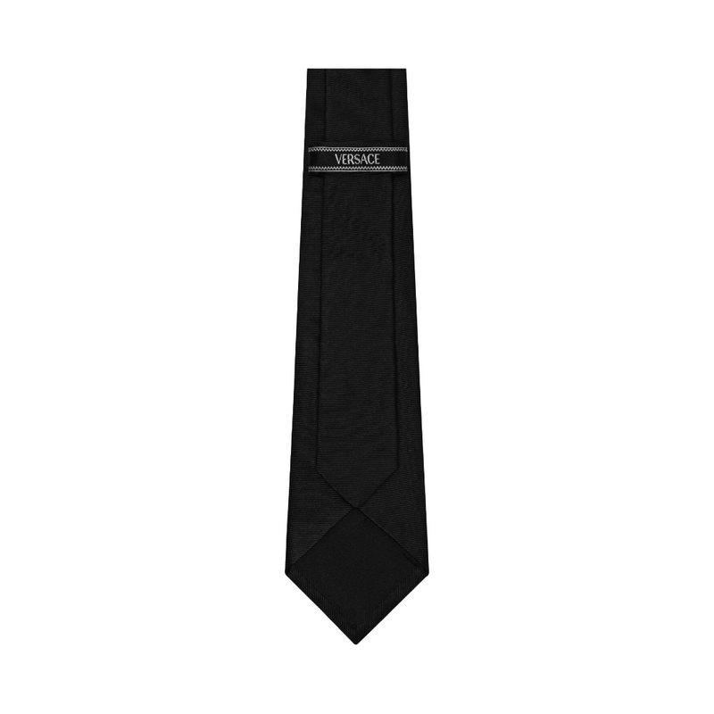 MEDUSA SILK TIE BLACK