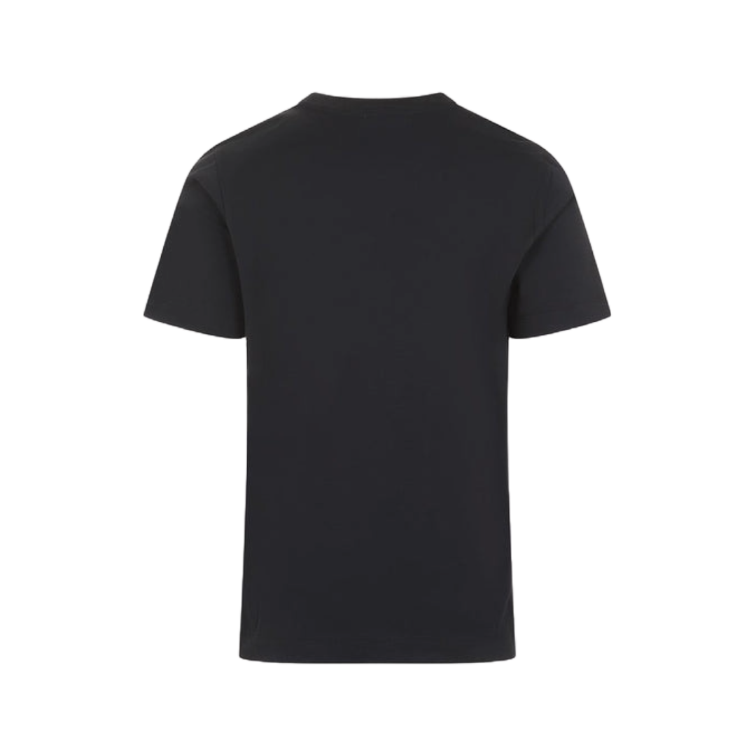 BLACK ORGANIC COTTON T-SHIRT WITH MARNI PATCH