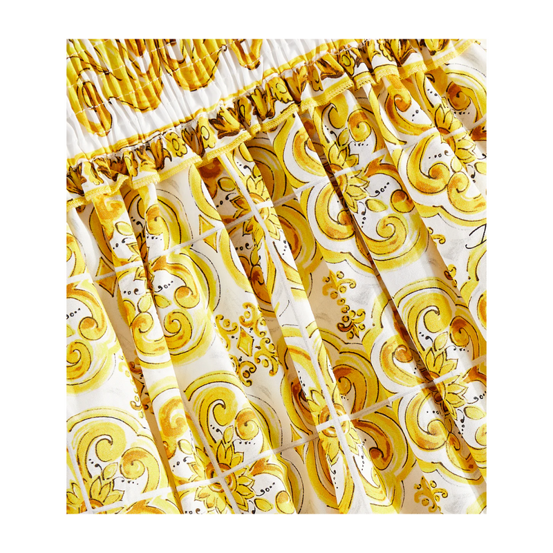 BABY MAJOLICA GIALLO ROMPERS YELLOW