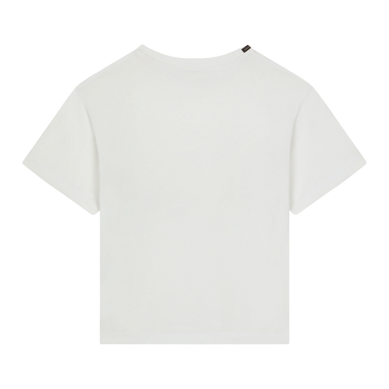 JERSEY T-SHIRT WITH DG PALERMO LOGO WHITE