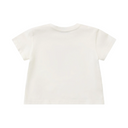 KIDS BABY JERSEY EMBROIDERED COTTON T-SHIRT WHITE