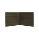 CALFSKIN BIFOLD WALLET WITH LOGO MED GREEN