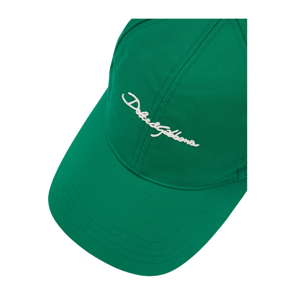 BASEBALL CAP WITH DOLCE & GABBANA LOGO GREEN