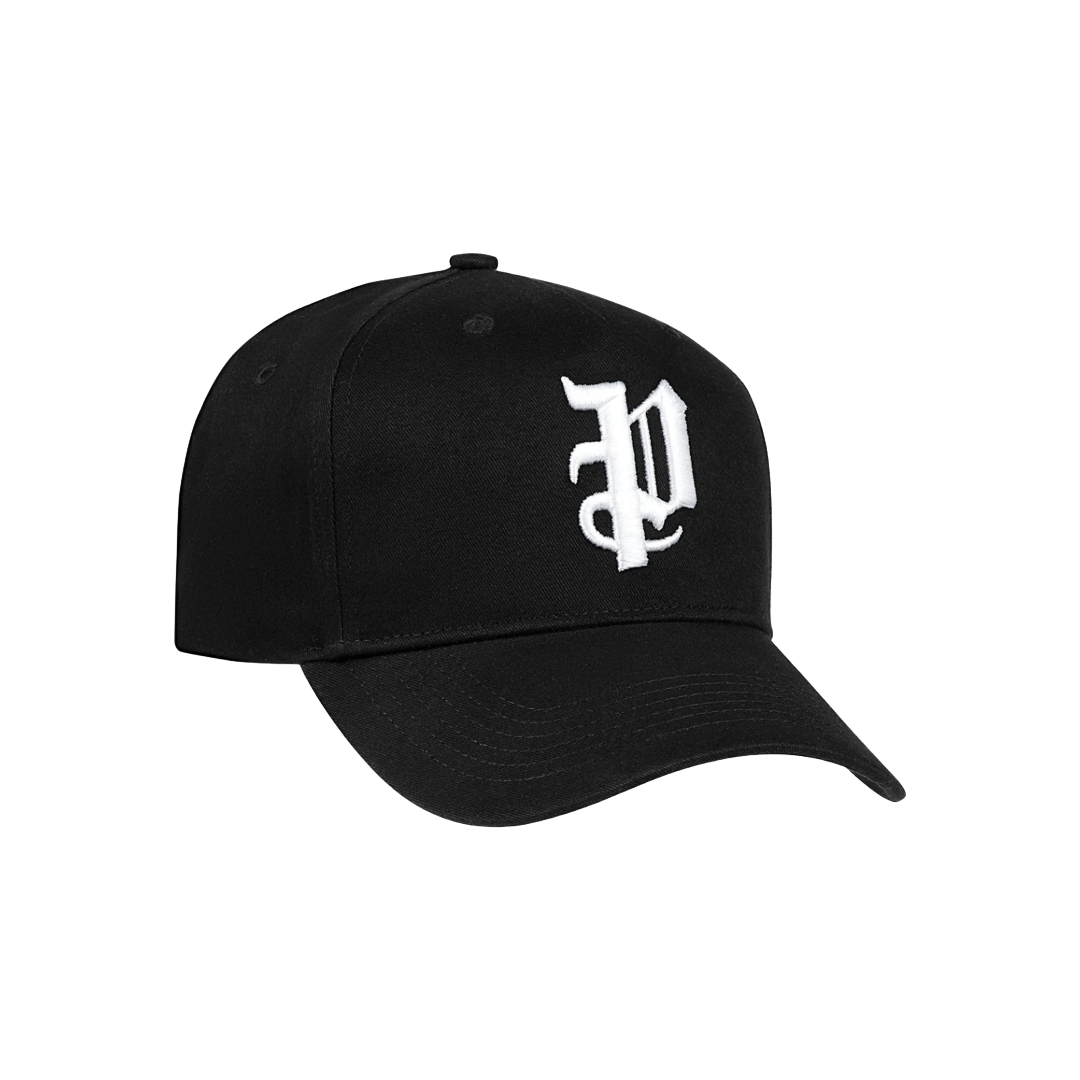 P LOGO HAT BLACK