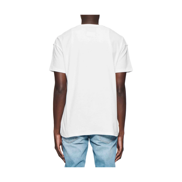 TEXTURED INSIDE OUT TEE WHITE