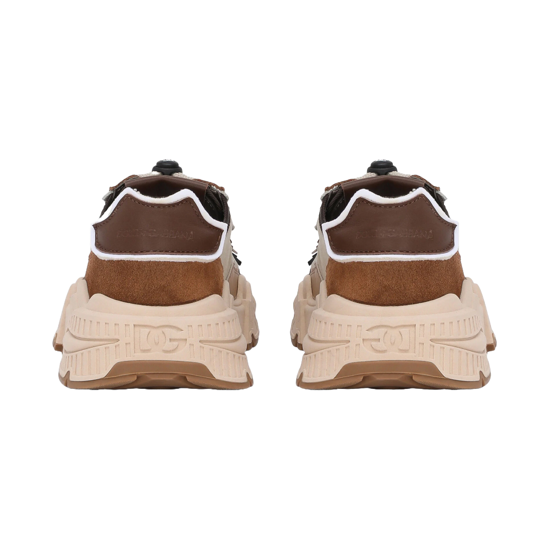 KIDS NYLON DAYMASTER SNEAKERS WITH DG LOGO BEIGE