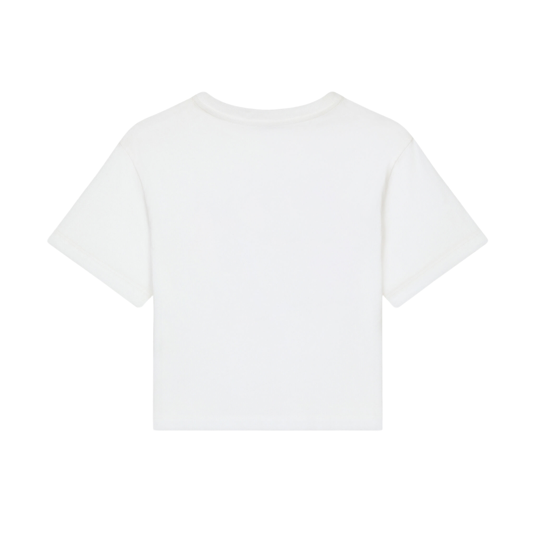 KIDS JERSEY T-SHIRT WITH DG LOGO WHITE/RED