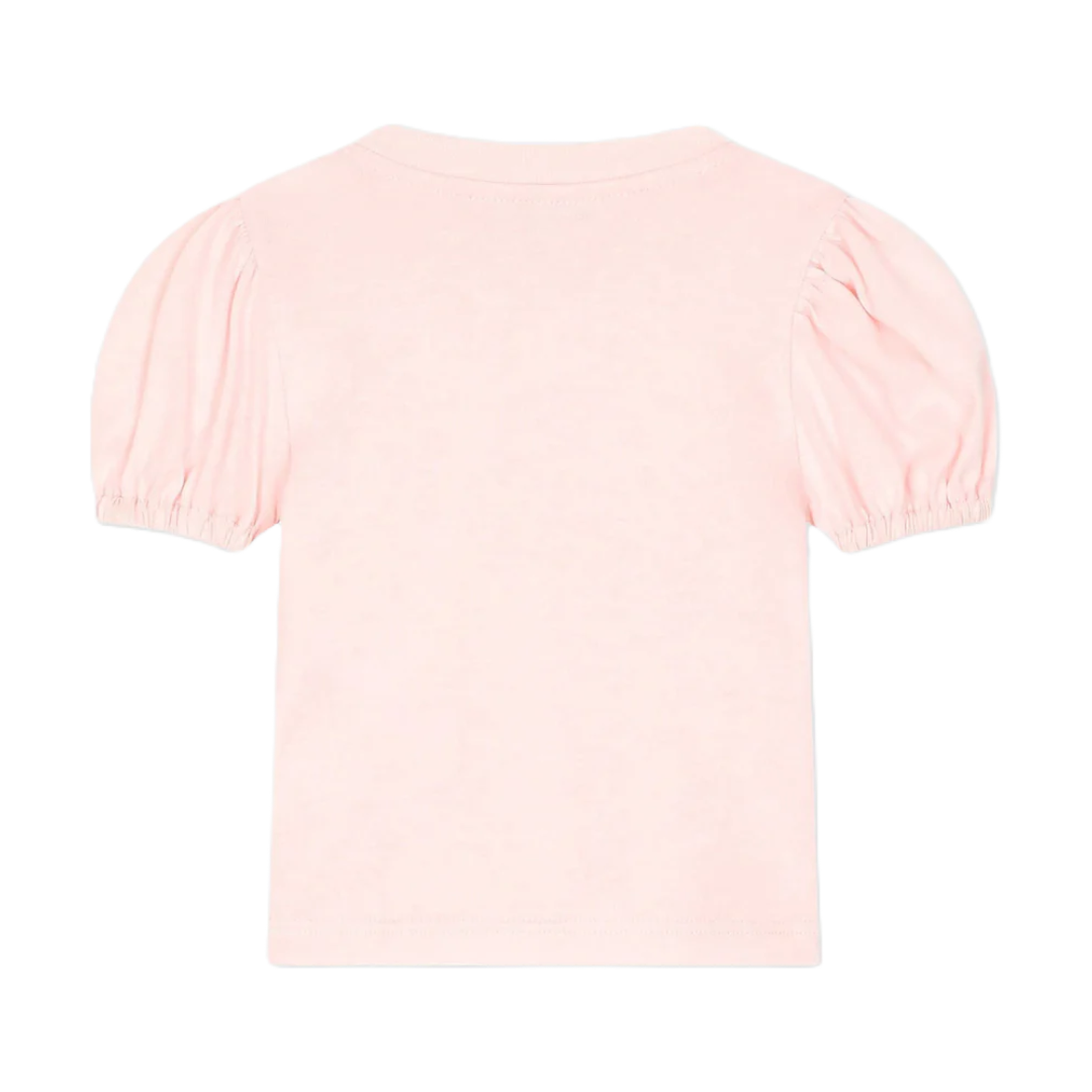 KIDS BABY JERSEY T-SHIRT WITH DG LEOPARD LOGO PINK