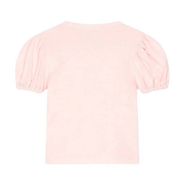 JERSEY T-SHIRT WITH DG LEOPARD LOGO PINK