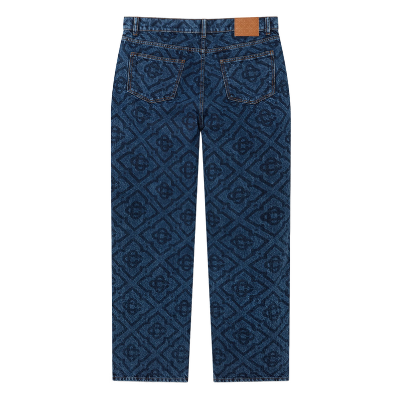 DARK VINTAGE MONOGRAM JEANS