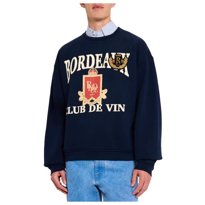 MEN'S BORDEAUX CREW SWEATSHIRT NAVY