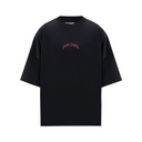 CURVED LOGO TEE BLACK/RED